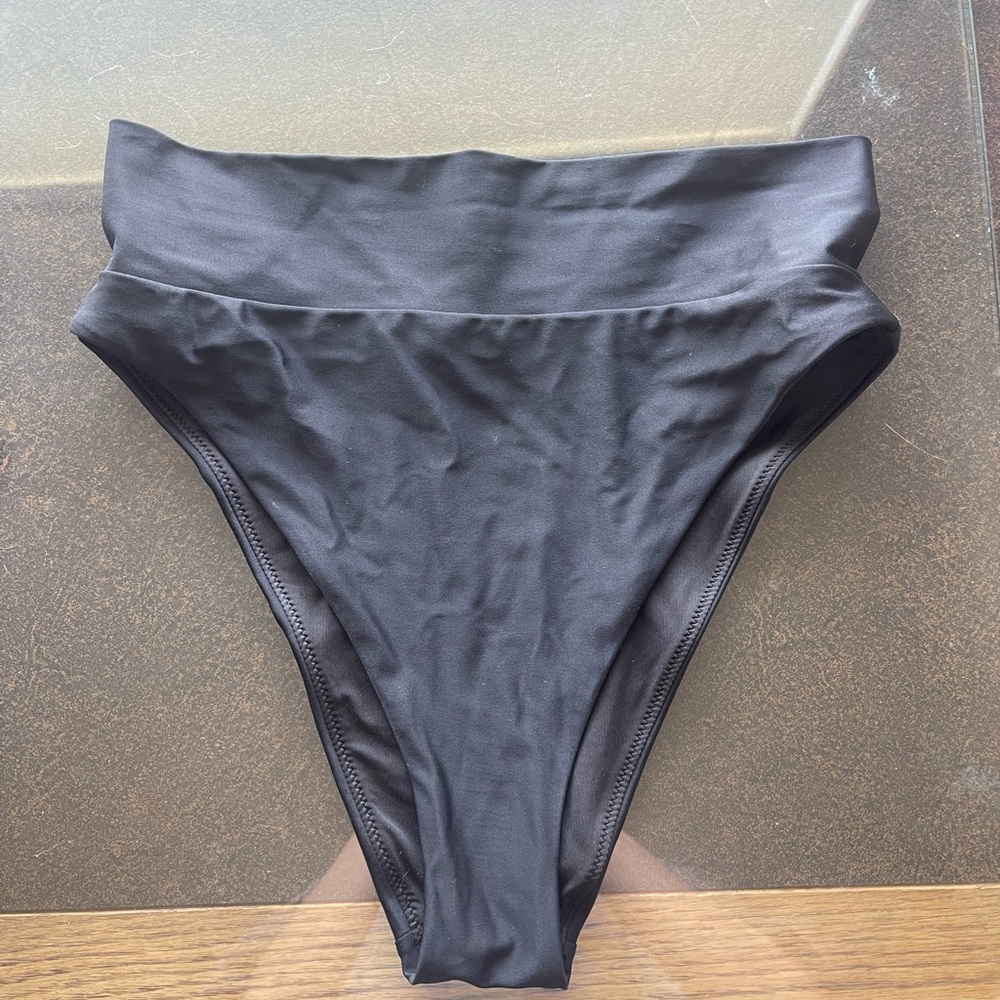 Aerie High Cut High Waisted Cheeky Bikini Swim Bottoms